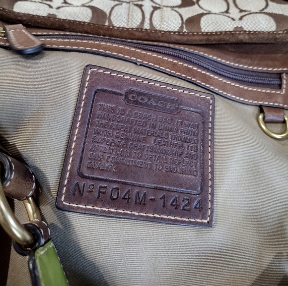 Rare Coach Vintage Perforated Duffle Signature Leather hampton Hobo bag - Picture 4 of 16
